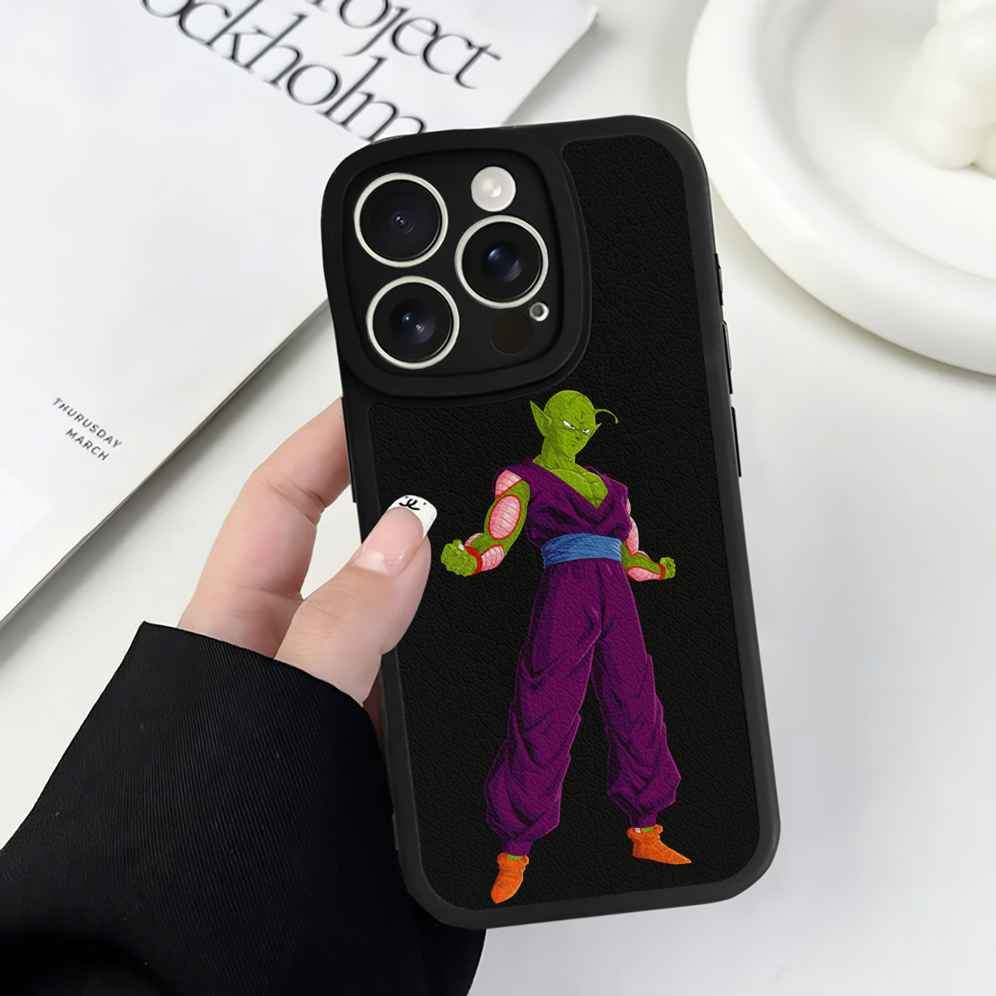 （画像用） ドラゴンボール ピッコロ DRAGON BALL Piccolo 【iPhone 16シリーズ対応】シリコンスマホケース（レザー調） 材質：シリコン